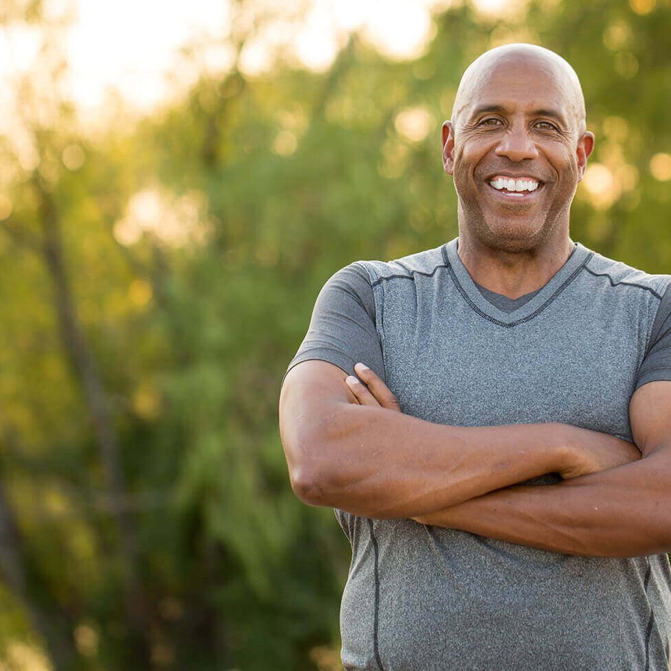 Man in San Gabriel considering